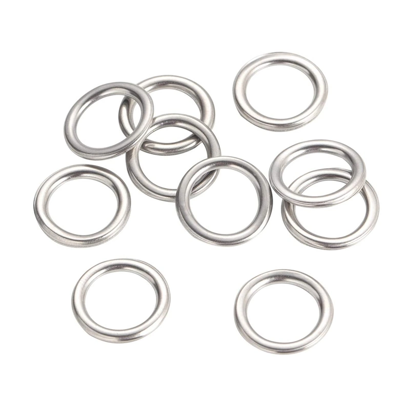 M12 Silver Tone Oil Drain Plug Gaskets Replacement for Toyota 35178-30010