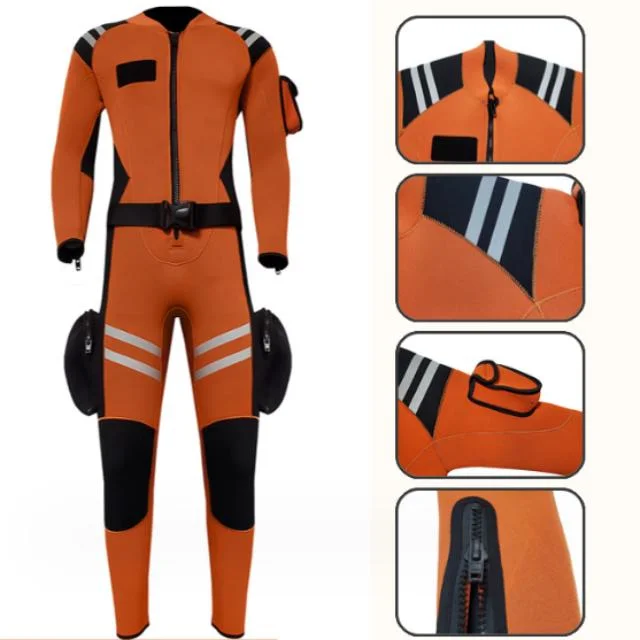 High quality/High cost performance  Neoprene One-Piece Type Firefighting Water Rescue Ship Wet Suit