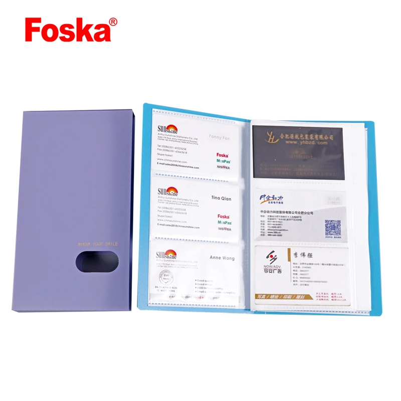 Foska Colorful Office Business Card Book Holder