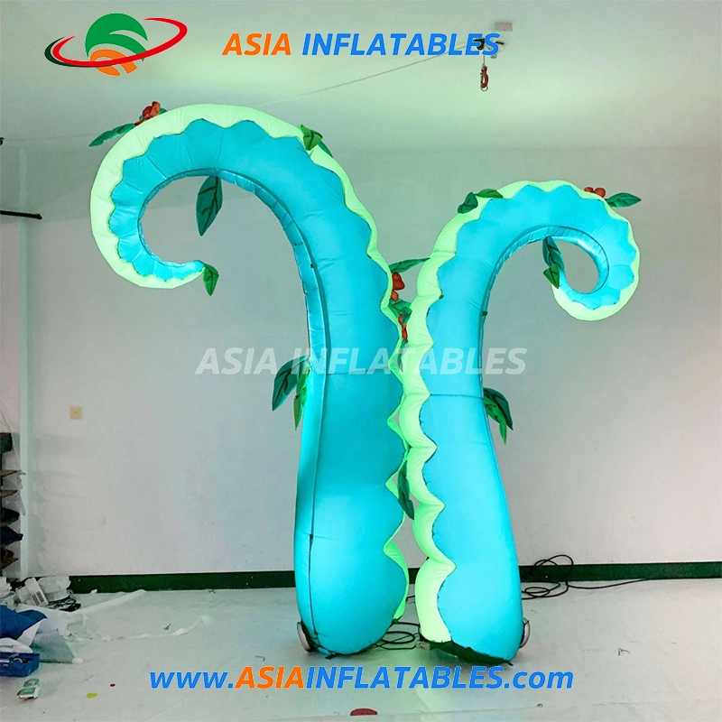 LED Lights Tentacles Inflatable Octopus for Decoration