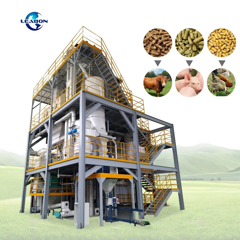 2-3t/H Complete Cattle Sheep Poultry Feed Pellet Production Line Processing Extruder Machine