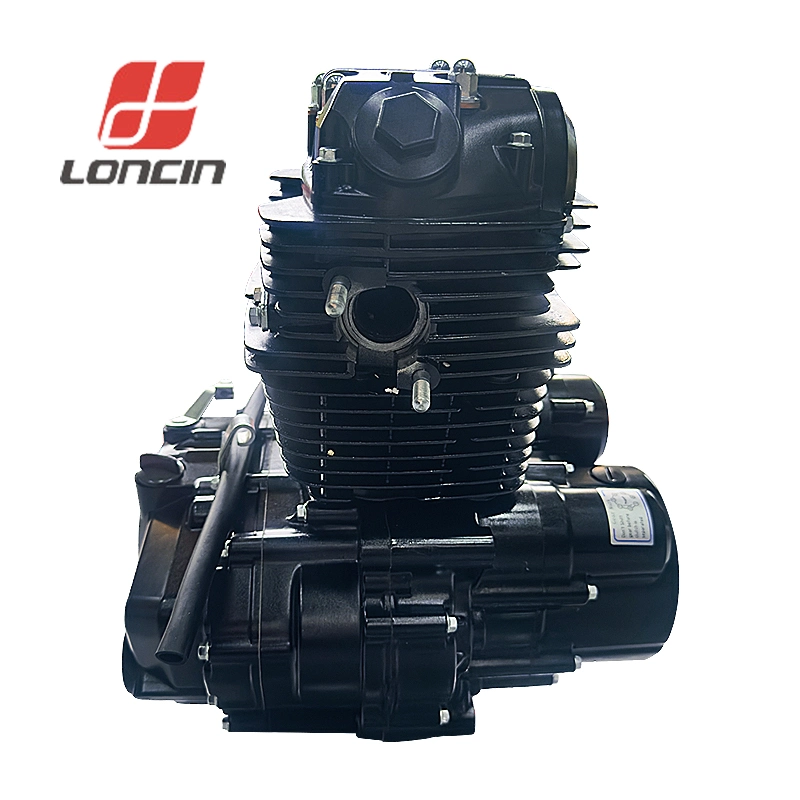 Vente chaude de pièces détachées pour moto avec moteur Loncin 250cc à 4 temps, 6 vitesses, démarrage au kick et électrique.