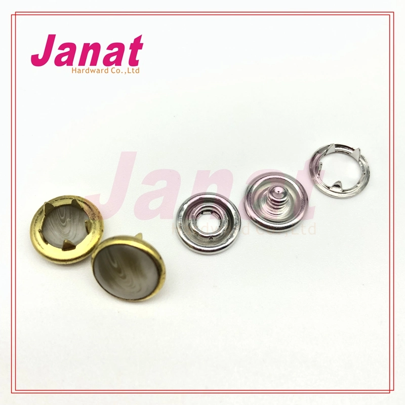 Metal Horn Pearl Snap Button for Garments