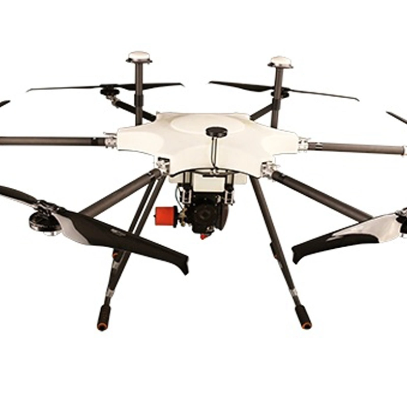 Hexacopter híbrido con sistema de repetidor de intercomunicación de clúster Drone