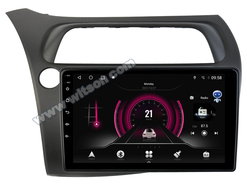 Witson Android 12 Car Radio for Honda Civic Hatchback/Type S (LHD/RHD) Ai Voice Carplay Navigation WiFi GPS 2 DIN Auto Radio