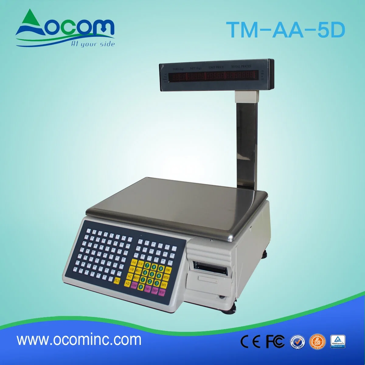 TM-AA-5D de impresión de etiquetas de códigos de barras electrónica Báscula