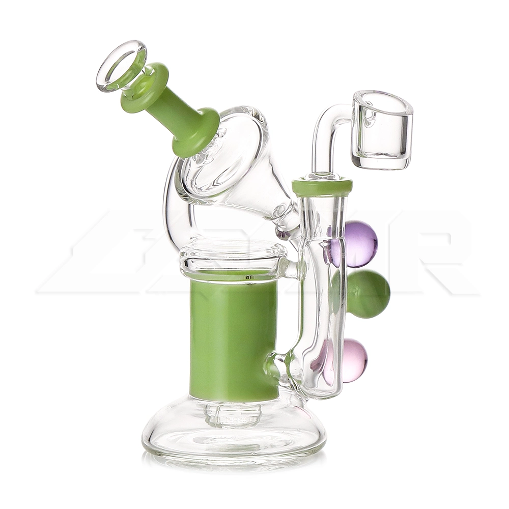 Neues Design 6,3 Zoll Farbe Ball Glas Rauchen Rohr Gemischt Farben Rauchen Wasserpfeife 14mm Quarz Banger Glas Öl Rig DAB-Rig