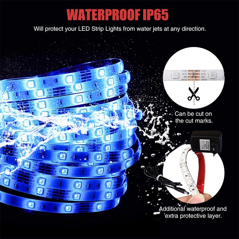 12V SMD2835 LED Strip Light IP65 60LED/M RGB