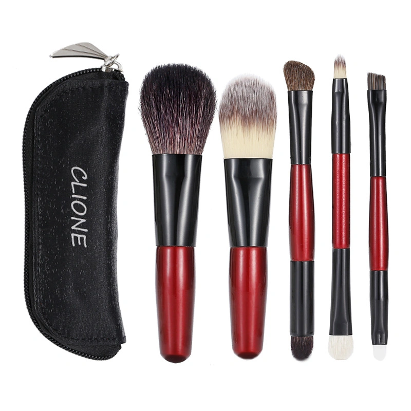 Cute Lovely Mini Cosmetic Brushes for Foundation Blending Blush Concealers Eye Shadows Makeup Tools