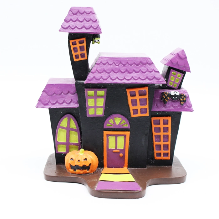 2019 New Design Halloween Craft Resin Halloween House