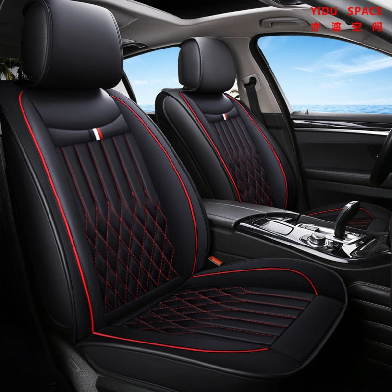 Car Accessories Car Decoration Seat Cover Universal Black Pure Leather Car Auto Cushion