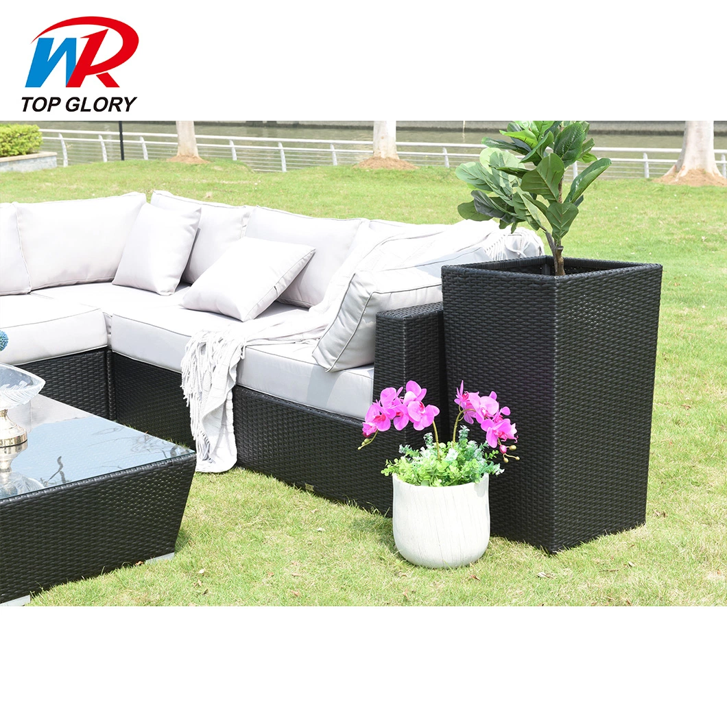 Modern Outdoor Exterior Patio Garden Home Hotel Villa Restaurant Leisure Corner Sofa Lounge Furniture