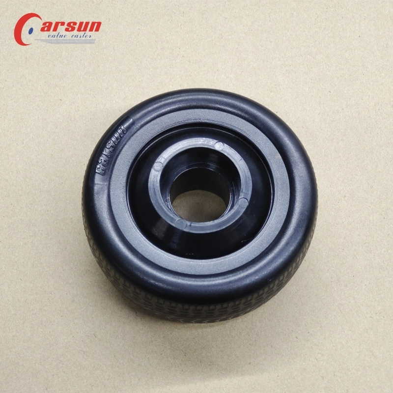 Carsun 5 Inch PA Wheel 125mm Black Nylon Wheels Caster with Anti Slip Texture