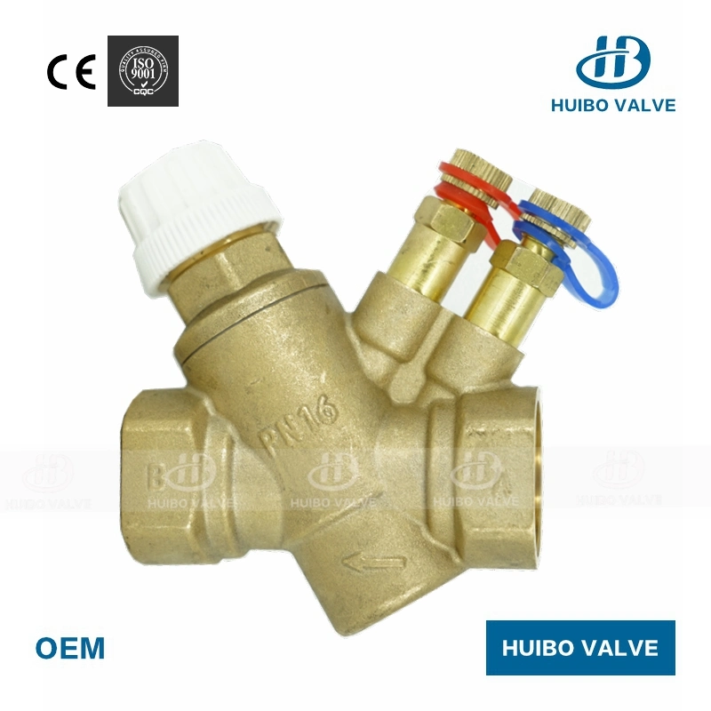 Straight Calibrated Auto Dynamic 3/4''-1''inch Brass Balance Valves