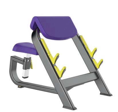 Máquina de gimnasio comercial predicador Curl Gimnasio