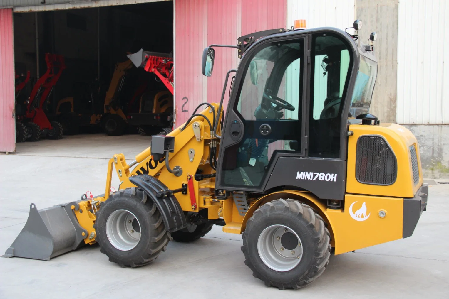 Wolf High Quality Italy Hydrostatic 1 Ton Wheel Loader with Quick Hitch