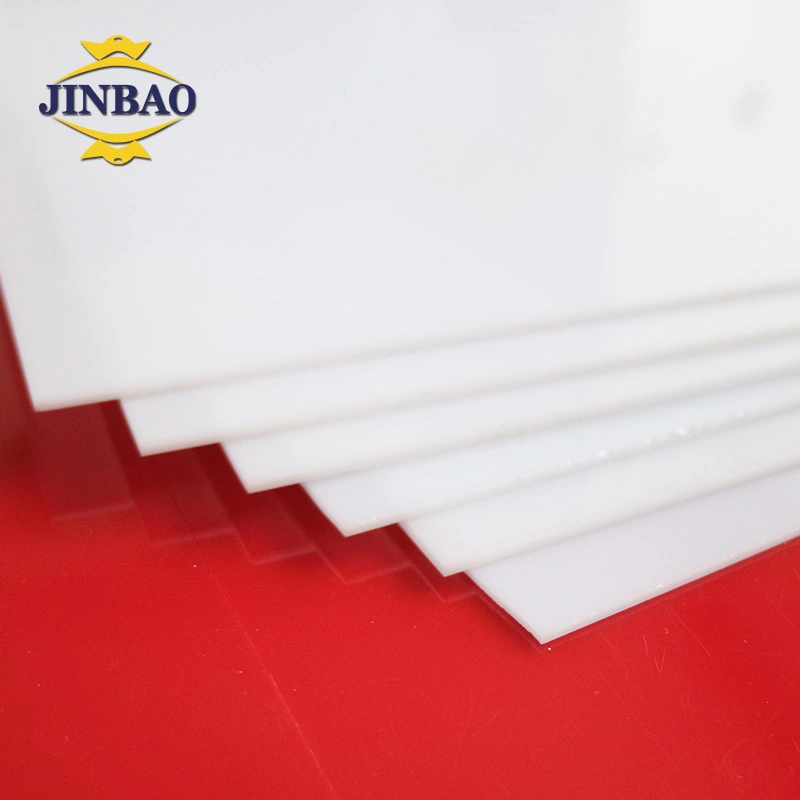 Jinbao 100% de color de 2,5 mm de PMMA 100mm gran secreción de la ampliación de lámina de acrílico resistente material de construcción