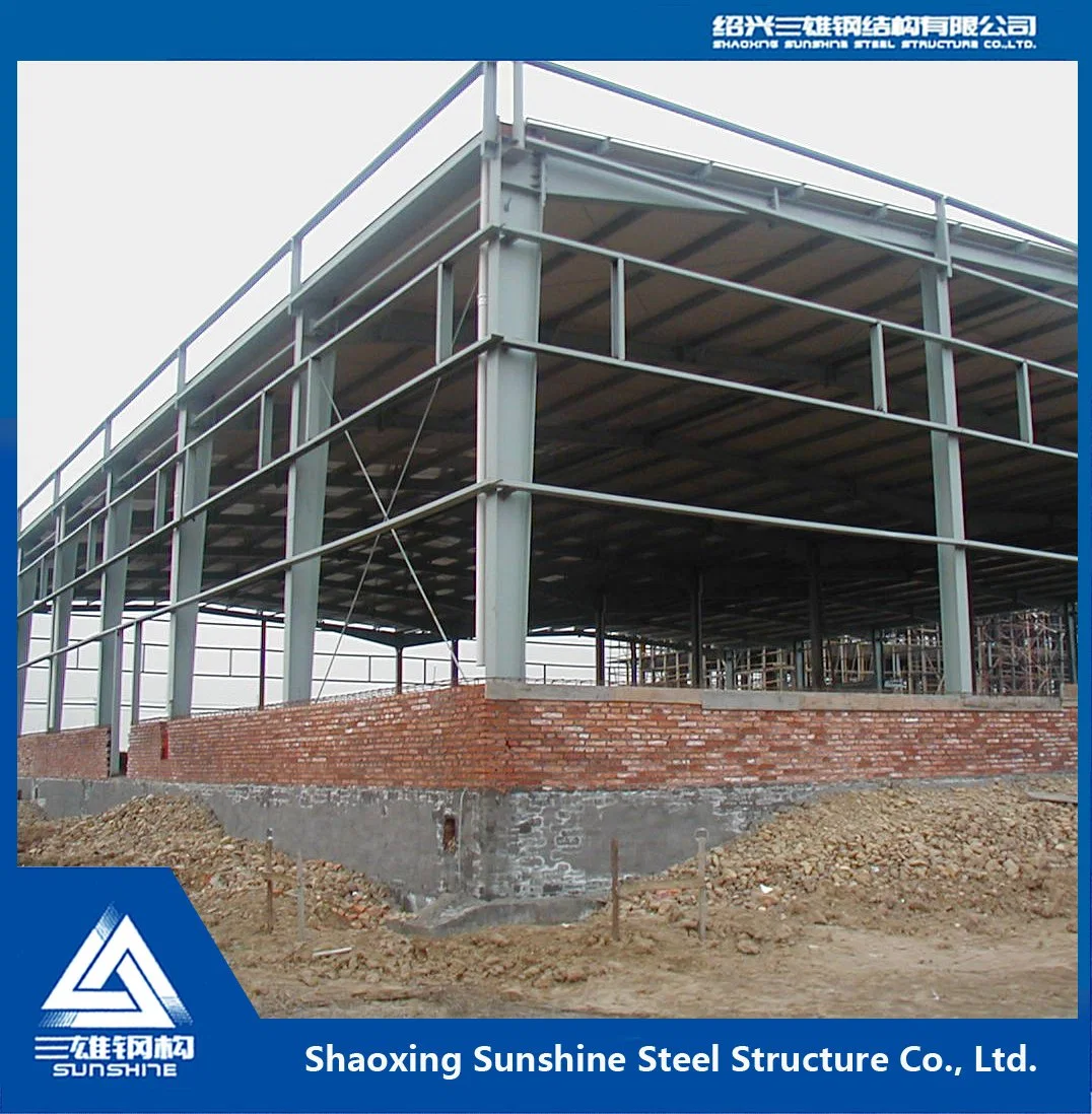 Prefabricated Building Low-Cost Light Frame Steel Construction Used on Workshop /Warehouse