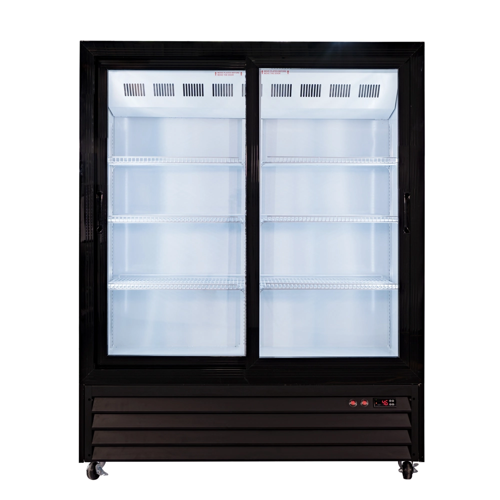 Dynamic Cooling System 400L Cooler Fridge Showcase 1500mm Height Middle Size Upright Showcase Refrigerator Shop Store Use for Drink Sales