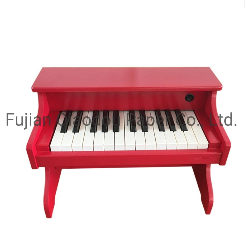 Qiaodou Electronic Music Instrument Toys Colorful Wooden Mini Child Piano for Kids