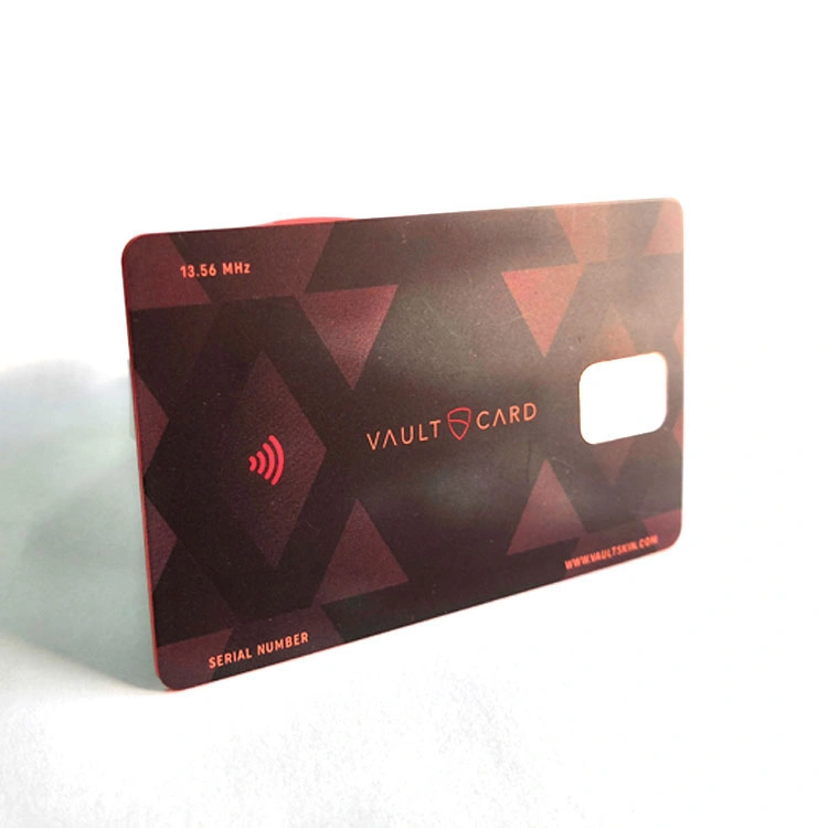 Cartão de bloqueio RFID em branco imprimível de design personalizado