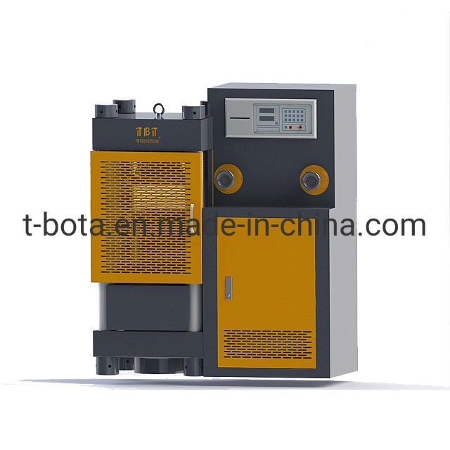 Máquina de prueba de compresión de hormigón/cemento de ladrillo de 2000KN con pantalla hidráulica manual y digital para la visualización de datos de tensión, flexión y deformación.