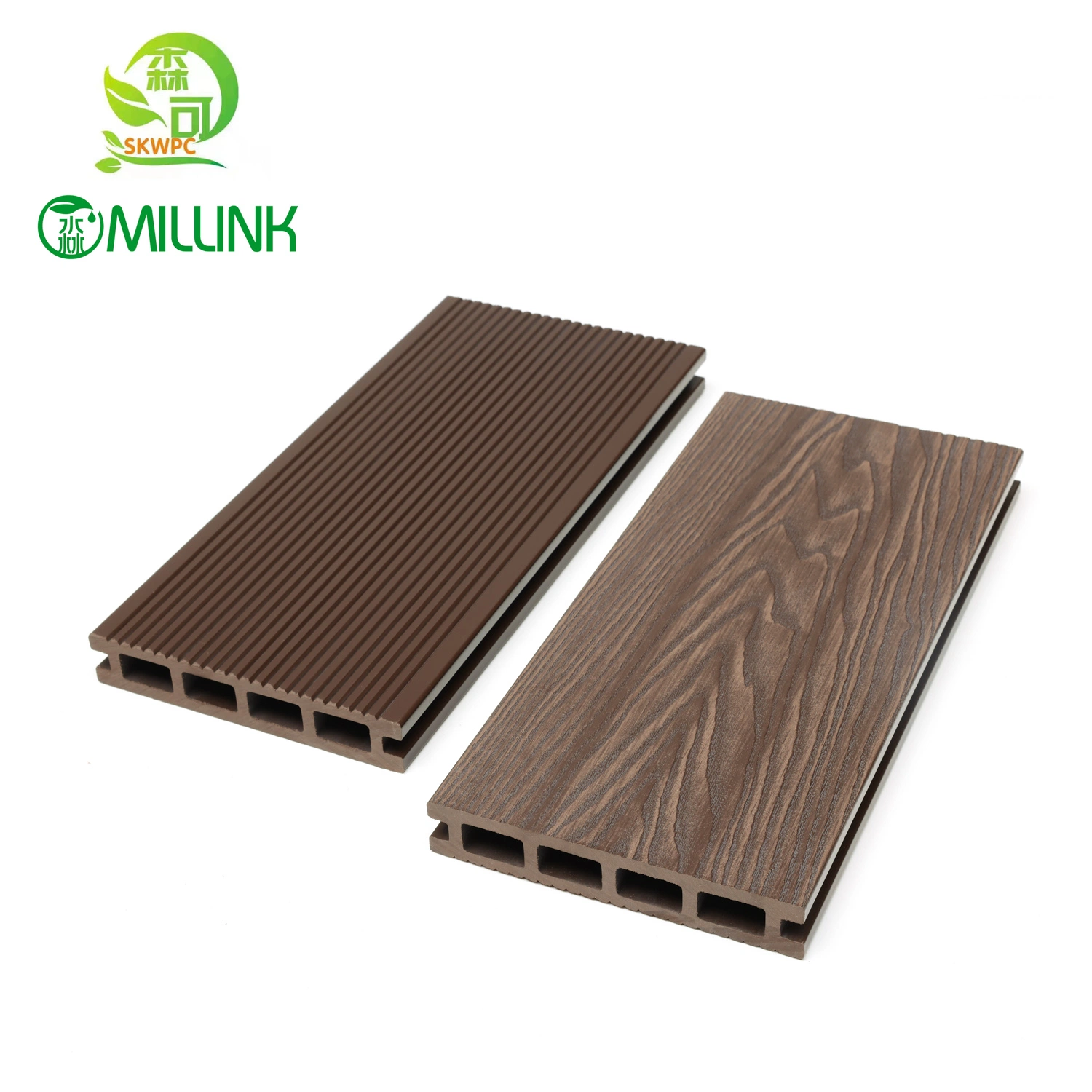 Manufacturer Supplier Anti-Corrosion Eco-Friendly Decorative WPC Flooring Decking Outdoor Board Floor/Building Material 3D Embossed Wood Grain WPC Outdoor
