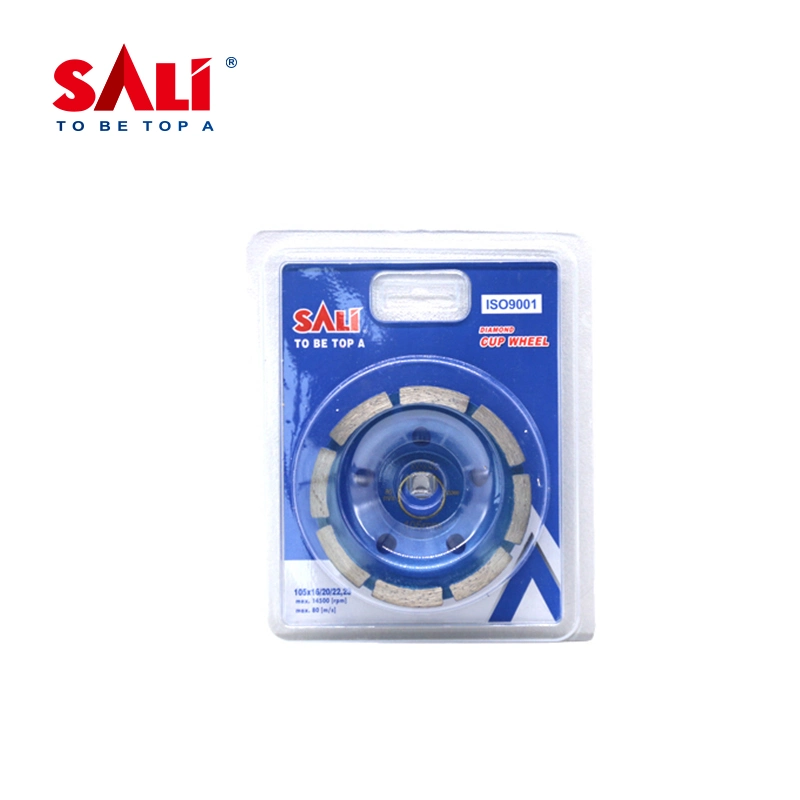 Sali Manufacture Single Row Sintered Diamond Grinding Cup Wheel