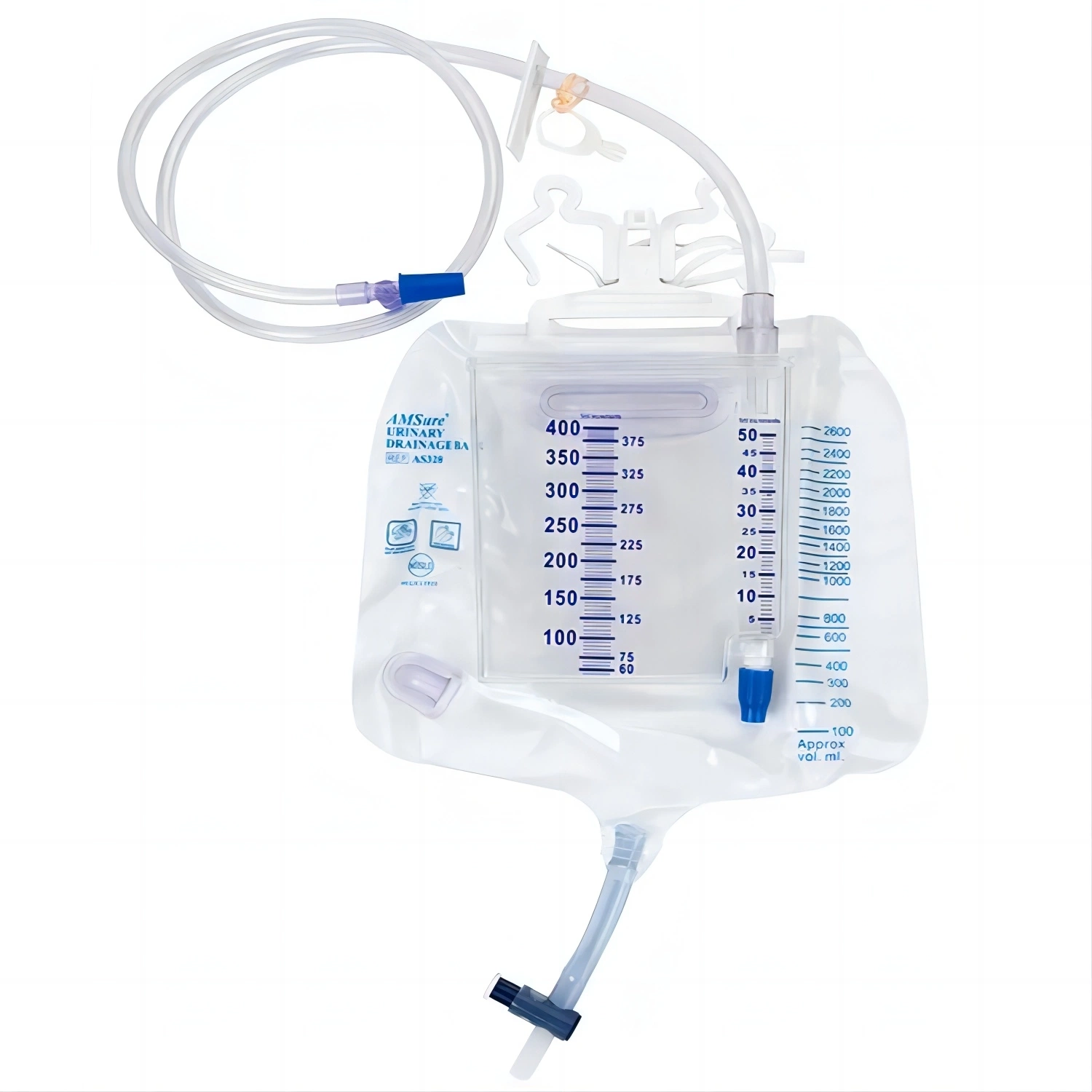 Disposable 2600 + 400 Ml Urine Meter Drainage Bag