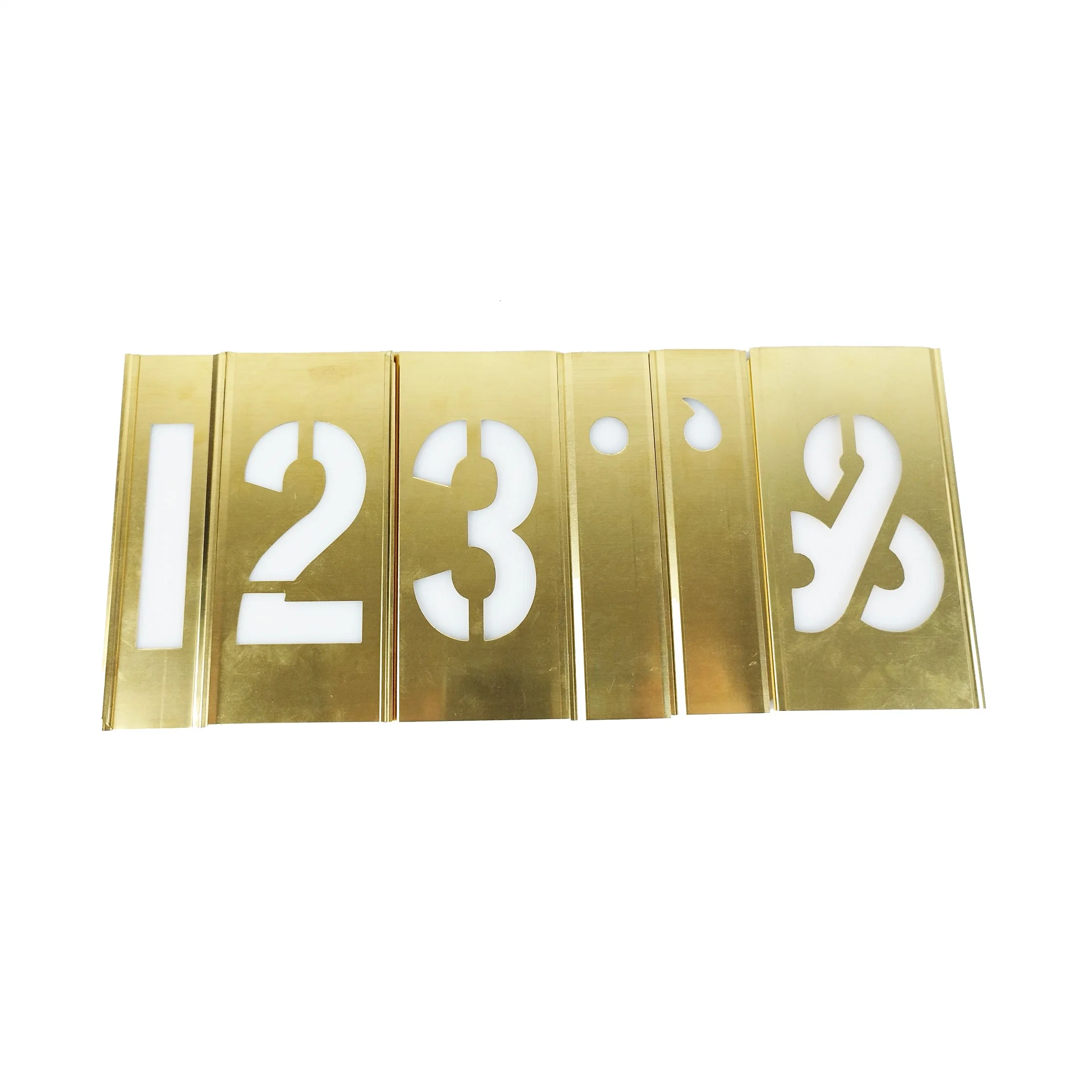 Painting by Number & Figure. Custom Shaped Metal Number&Figure Painting Brass Interlock Stencil