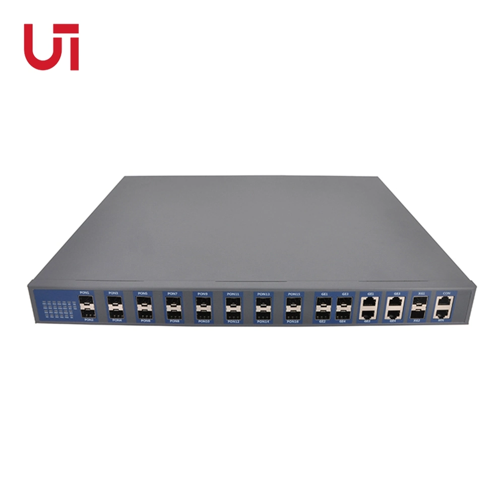 19 pulgadas de 16 puertos de fibra óptica FTTH Pon Gpon Olt Precio