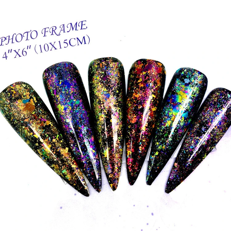 OEM Chameleon Flakes Set Multi Chrome Manicure Pigment Glitter Dust