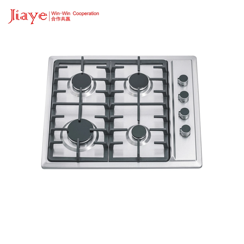 Jiaye Hot Sale construit en 4 brûleurs cuisinière à gaz avec dispositif de flamme