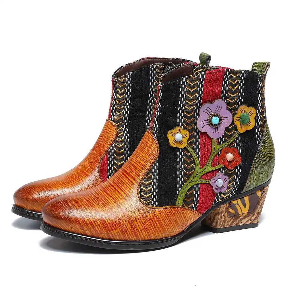 Rendimiento de alta calidad/alto costo de otoño e invierno zapatos botas zapatos exóticos Hippie