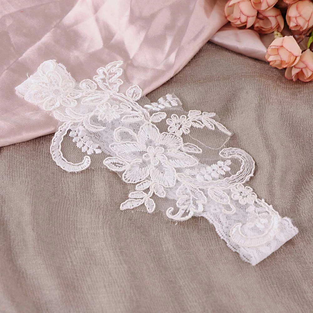 Hgt3017 ensemble de jarretières de mariée Garter, dentelle dentelle bride de mariage accessoire de mariage