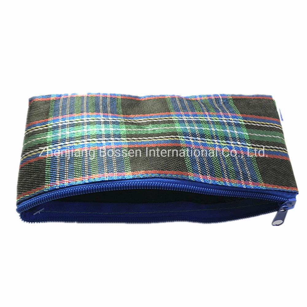 OEM Customized Logo Printed Cotton Polyester File Bag Zipper Packaging Bag Pencil Case