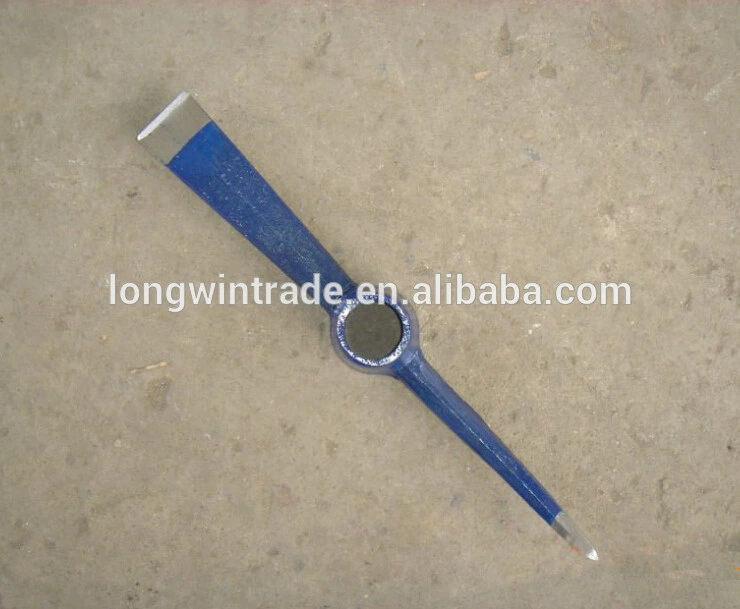 P410 Drop Forged Rail Steel Digging Pick Gardening Pickaxe