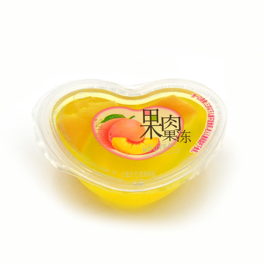 Fábrica al por mayor 35g Caja de embalaje sabor dulce fruity corazón en forma Jalea