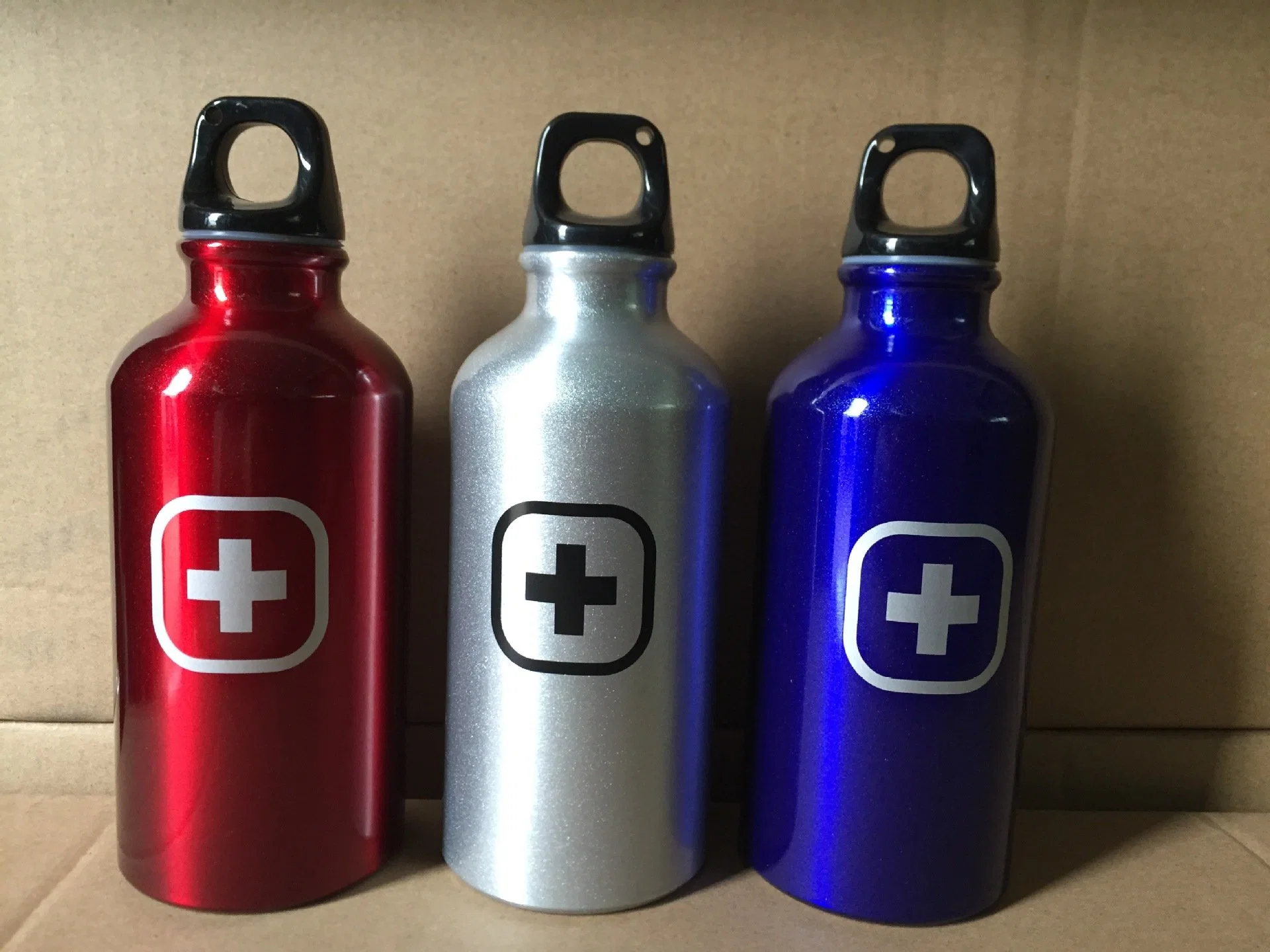 Werbung Geschenk Druck Logo Einschichtige Aluminium Flasche Outdoor Reiten Aluminium Becher