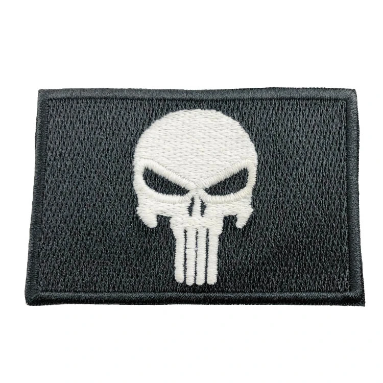 Wholesale Embroidery Badge Glow in The Dark Luminescence Embroidered Patch Clothing Label