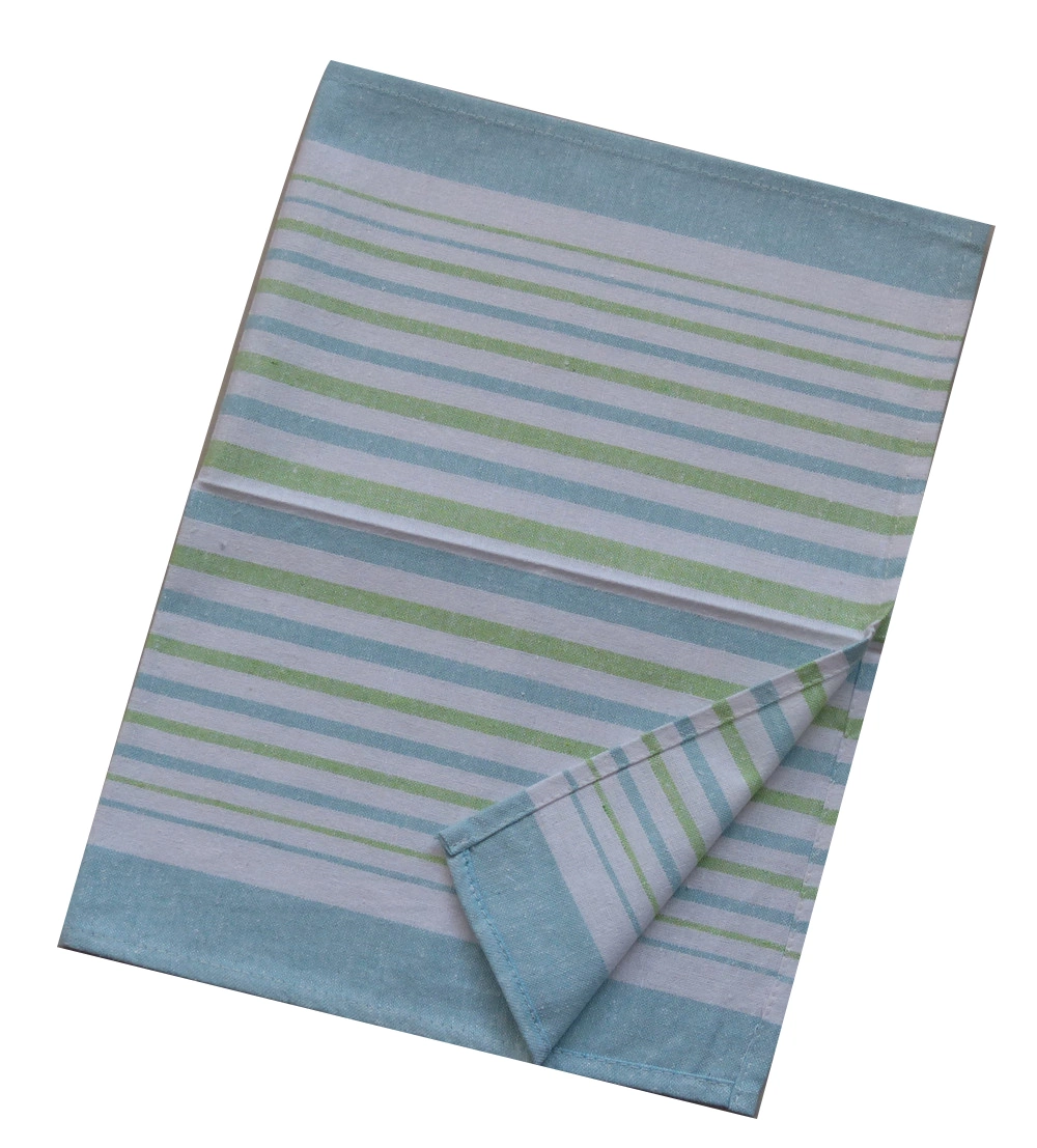 Factory Wholesale/Supplier Yarn Dyed Striped Kitchen Dish Towels Cotton Dish Cloths