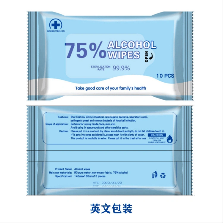 Antiseptic Wet Wipe Contain Alcohol