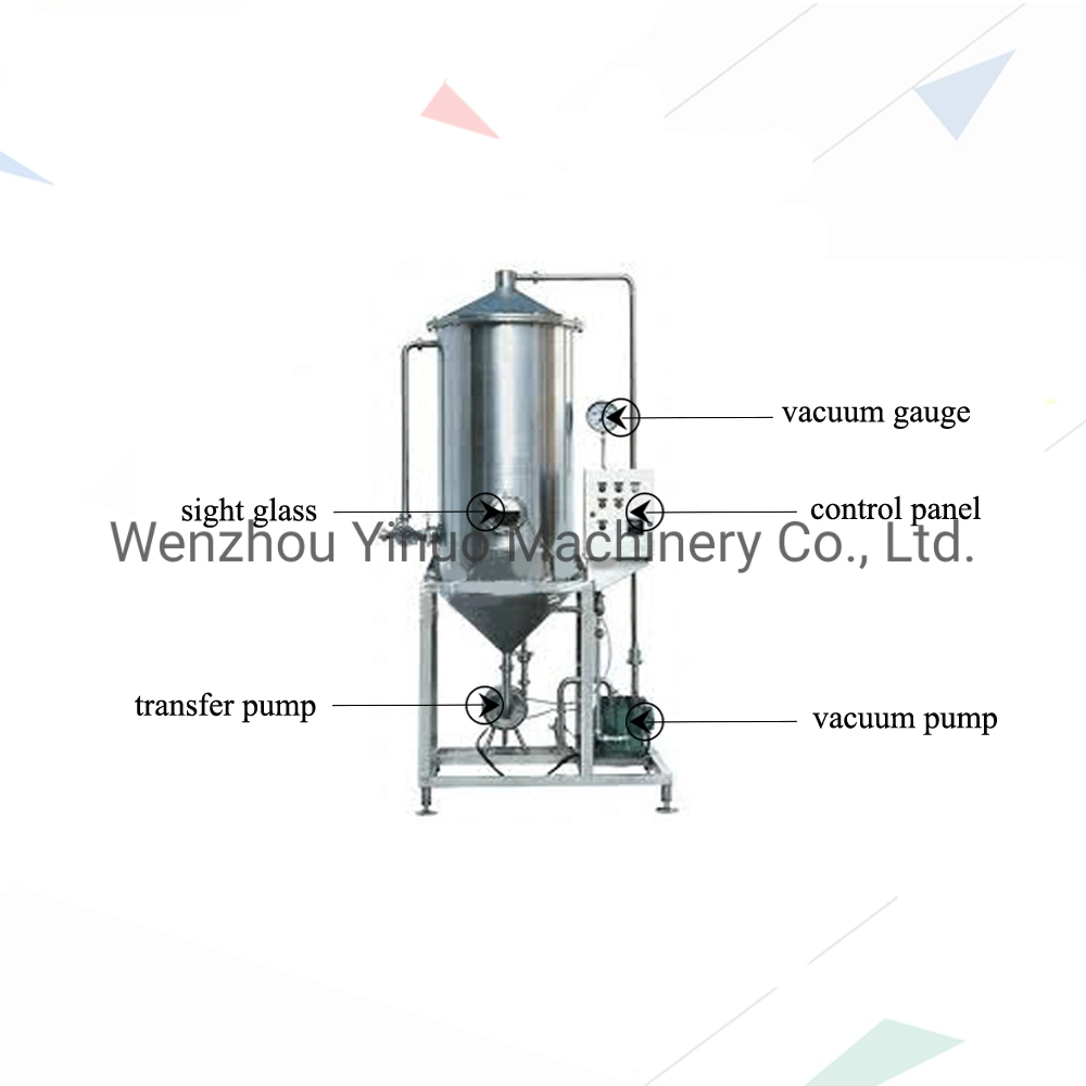 Joston Industrial Beverage Milk Degasser Vacuum Deaerator Degassing Machine