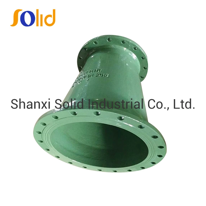 ISO2531/En545/En598 Ductile Iron Pipe Fitting with Epoxy Green Fbe Coating