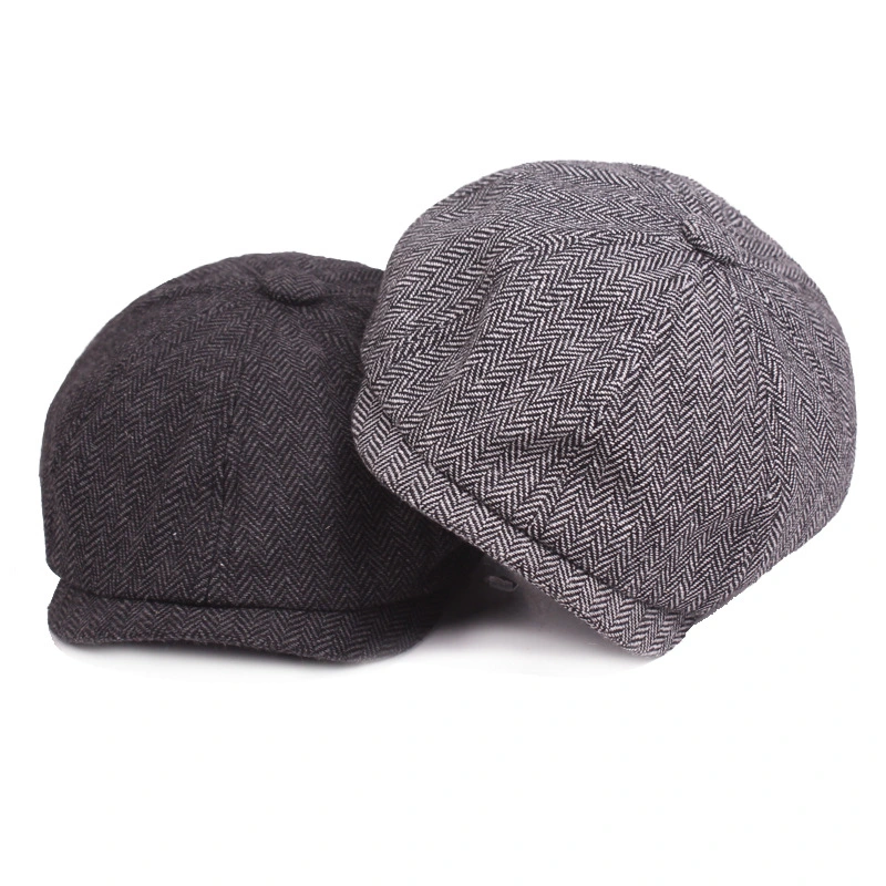 Mayorista/Proveedor de Men's Classic Skylark Espina de Pez de Tweed de lana mezcla Newsboy Ivy Hat