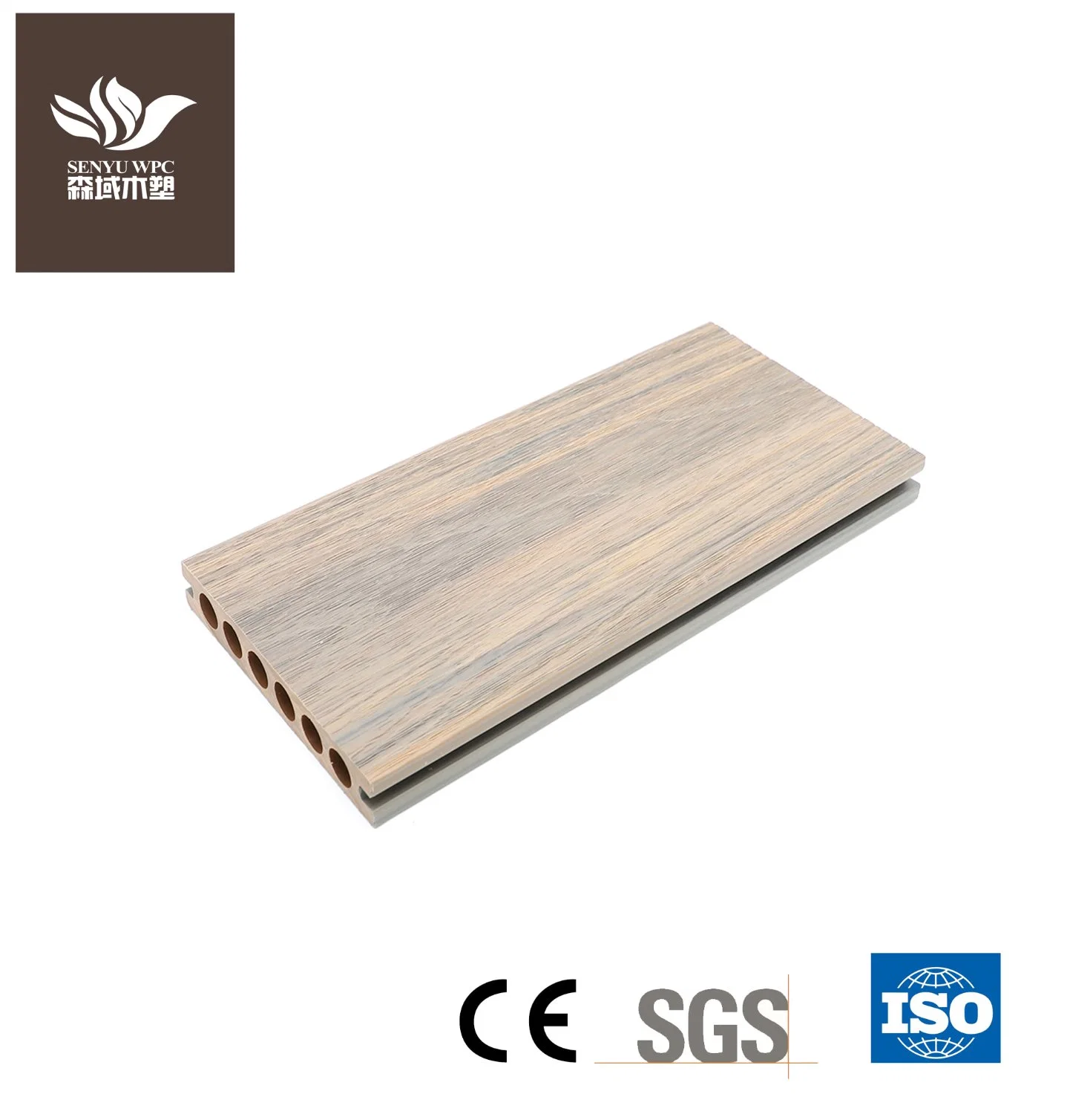 Factory Wholesale/Supplier High quality/High cost performance  Wood Grain Wood Plastic Composite Decking Board