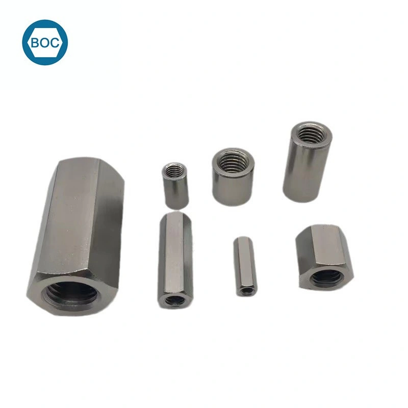 DIN6334 Hex Long Nut Stainless Steel Hex Coupling Nuts