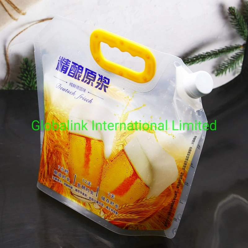 Plastic Drink Bags with Printing Customized