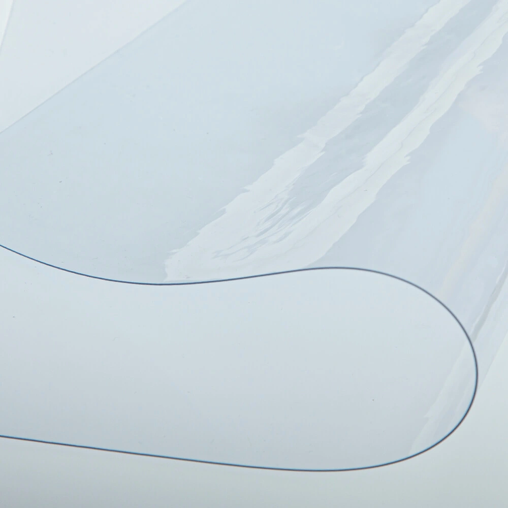600 ميكرون غشاء شفاف PVC لواجهات الشرفات وحواويات الفناء التجارية