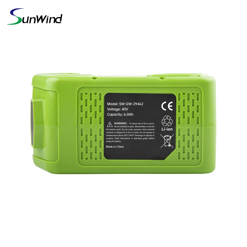 40V 3ah 6ah Replacement Lithium Battery Cordless Power Tool Greenworks 29462